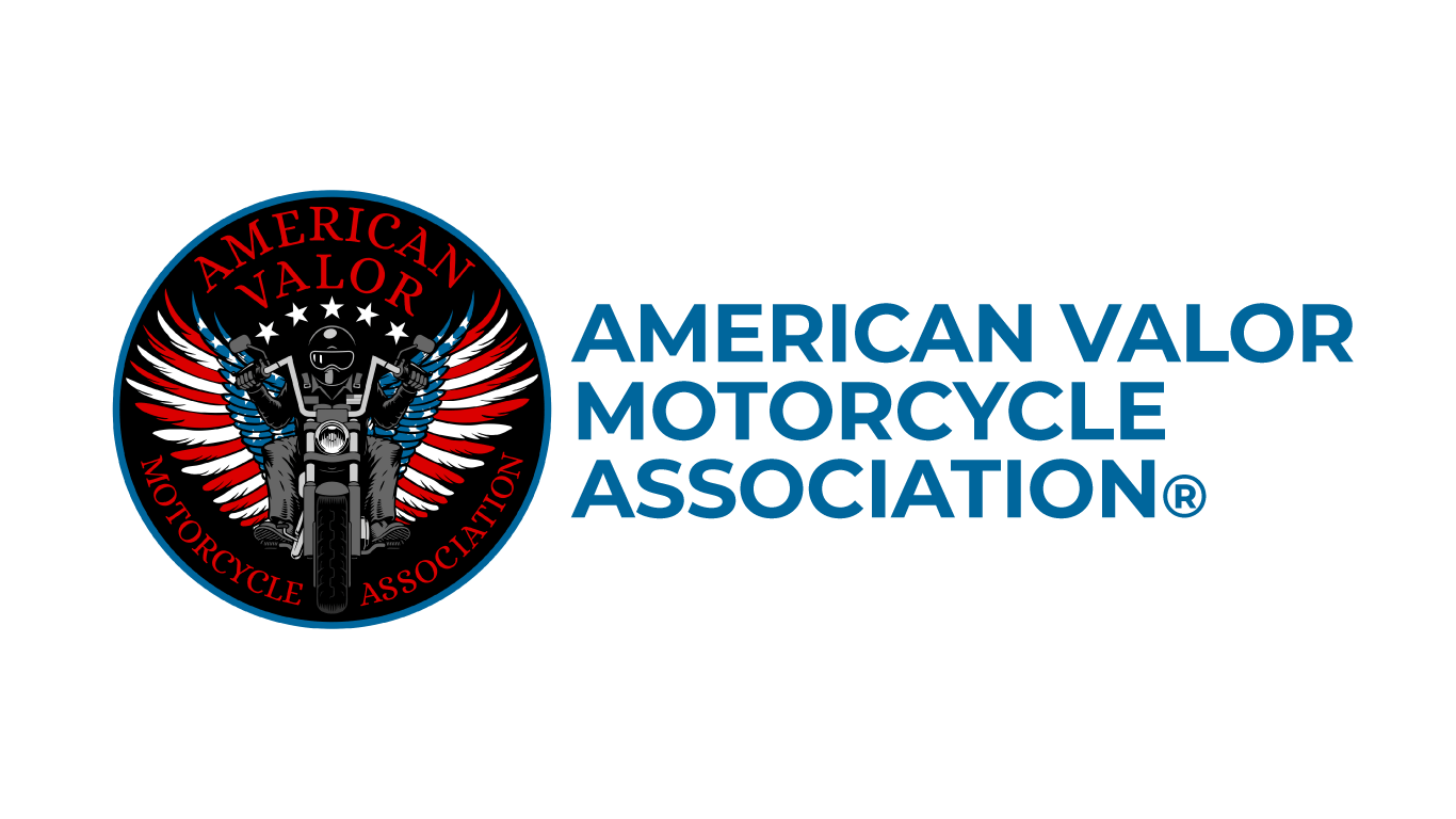 AVMA seal with the text American Motorcycle Association in blue.